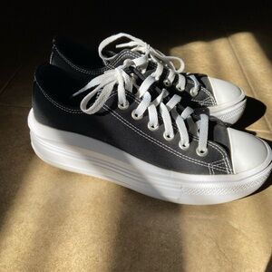 Converse Black and Platform Sneakers